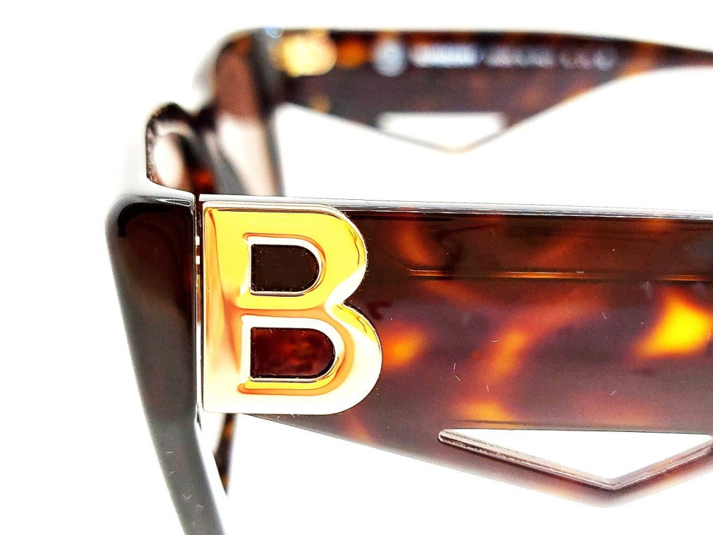 BURBERRY POPPY BE4336 (392073) Damen-Sonnenbrille, rechteckig aus Havanna-Acetat