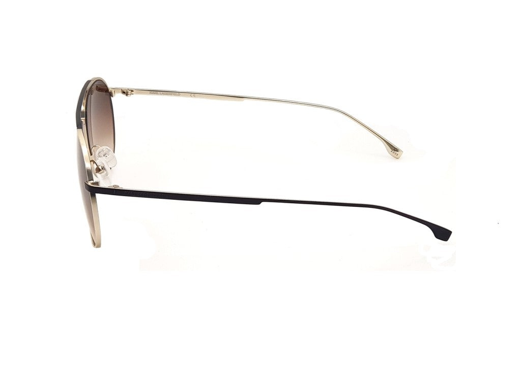 KARL LAGERFELD KL305S (533) Unisex-Sonnenbrille, goldfarbener Metallpilot