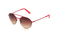 WEB WE0137 S (67G) women's sunglasses, round with double bridge, in red metal