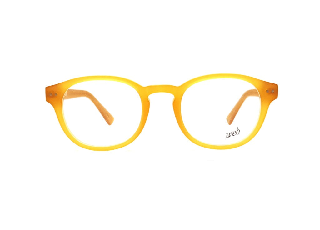 WEB WE5163-V (040) montatura da vista unisex, a goccia color marrone chiaro