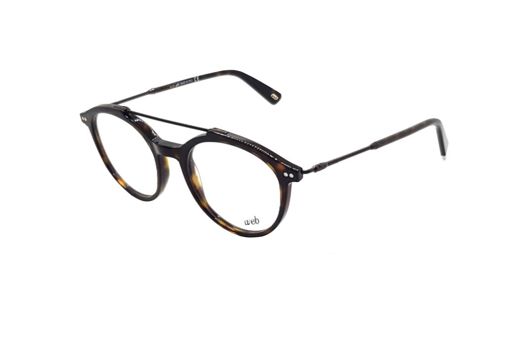 WEB WE5204-V (052) montatura da vista unisex, a goccia color havana scuro