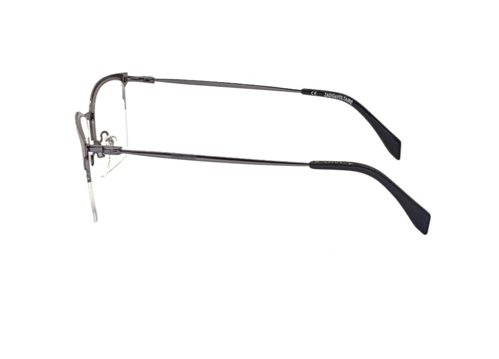 ZADIG&VOLTAIRE VZV136 (0H68) Unisex rectangular metal optical frame in dark grey
