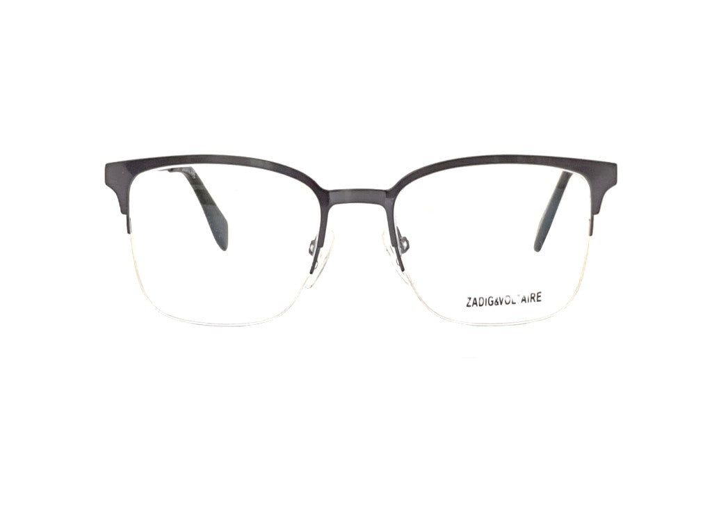 ZADIG&VOLTAIRE VZV136 (0H68) Unisex rectangular metal optical frame in dark grey