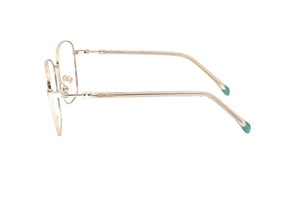 ZADIG&VOLTAIRE VZV352 (594Y) Unisex square gold-colored metal optical frame
