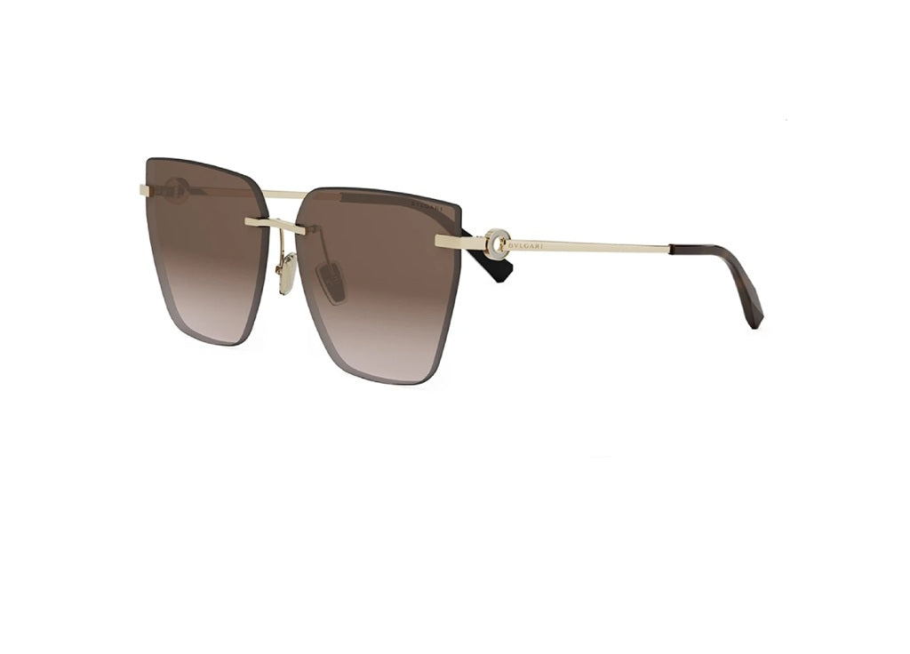 BVLGARI (BULGARI) BV40012U (33F) SUNGLASSES gold with brown butterfly lenses