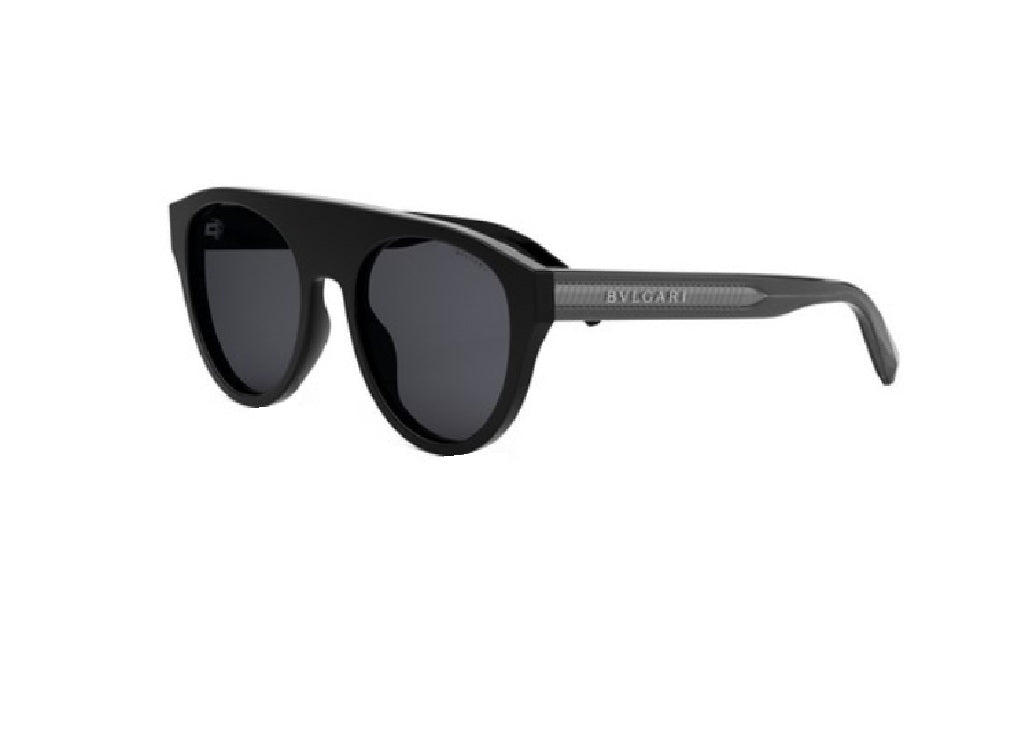 BVLGARI (BULGARI) BV40054I (03D) aviator sunglasses in black polarized acetate