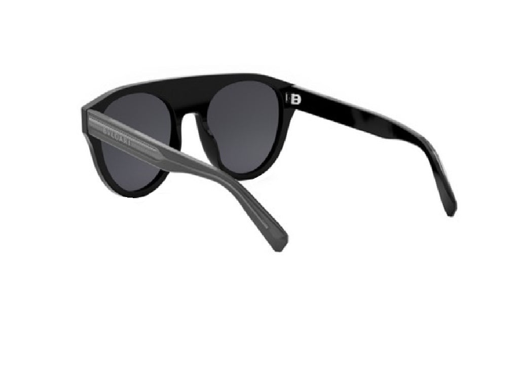 BVLGARI (BULGARI) BV40054I (03D) aviator sunglasses in black polarized acetate