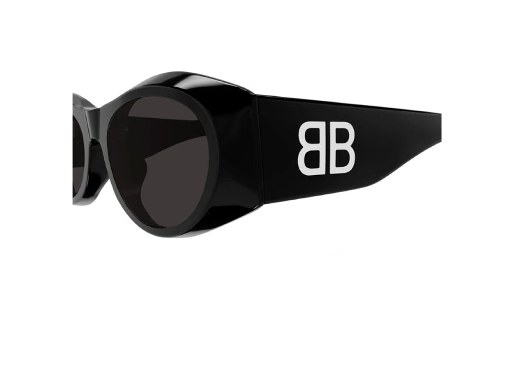 OCCHIALI DA SOLE BALENCIAGA BB0396SK (001) acetato nero e lenti grigie