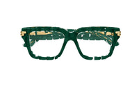 BOTTEGA VENETA BV1324O (004) montatura da vista in acetato verde trasparente