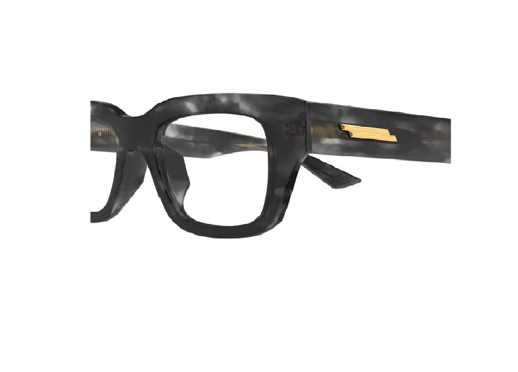 BOTTEGA VENETA BV1361O (006) Optischer Rahmen aus geflammtem schwarzem Acetat