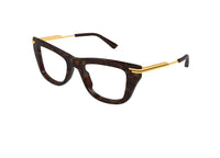 BOTTEGA VENETA BV1370O (002) gold havana acetate optical frame