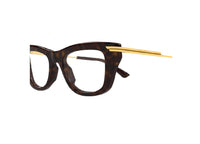 BOTTEGA VENETA BV1370O (002) gold havana acetate optical frame