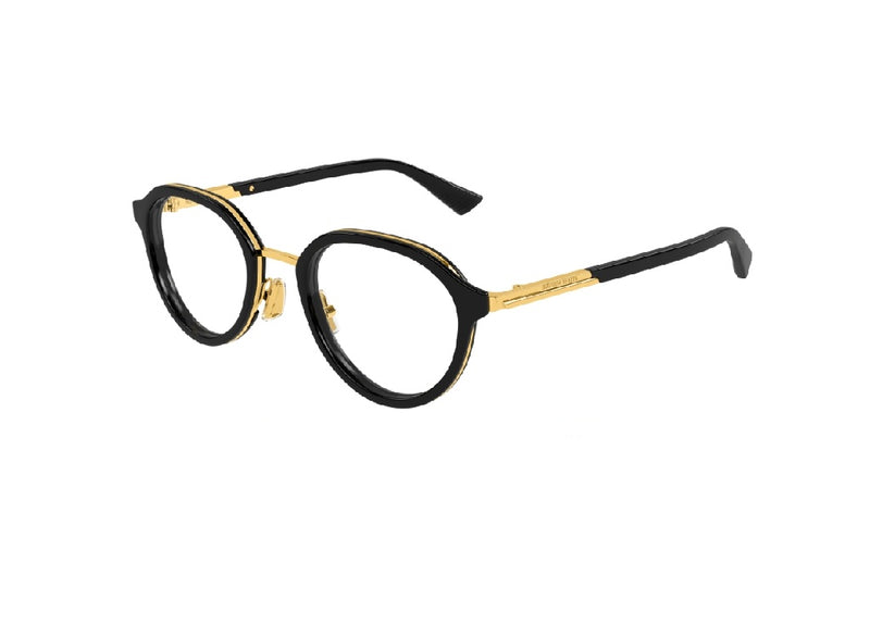 BOTTEGA VENETA BV1375O (001) Optische Fassung aus schwarzem Goldacetat