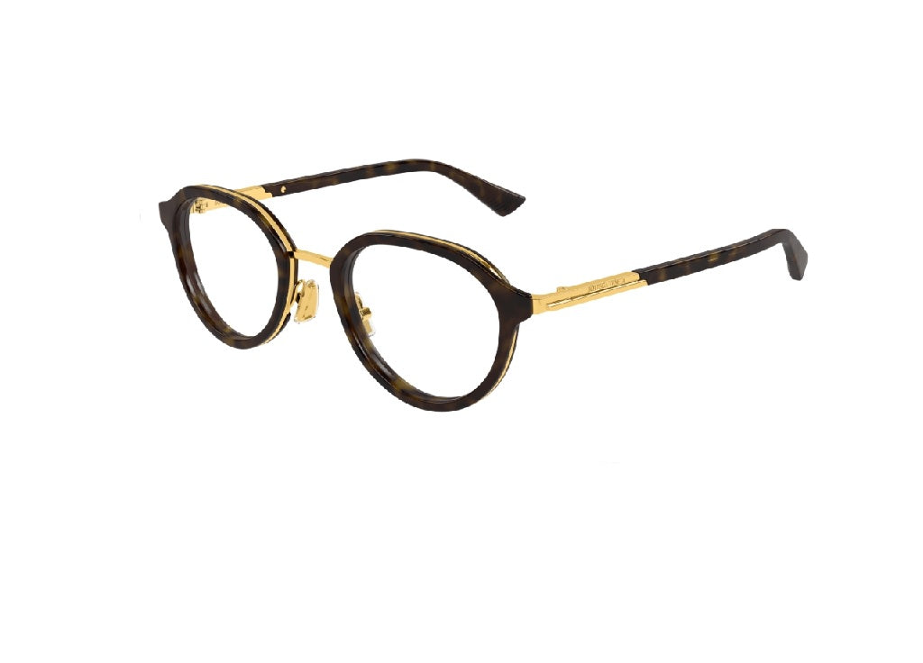 BOTTEGA VENETA BV1375O (002) gold havana acetate optical frame