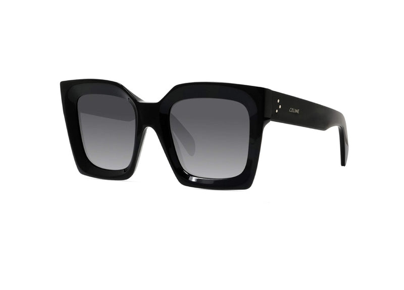 CELINE CL40130I (01B) 3 Dots SUNGLASSES black acetate and gray lenses