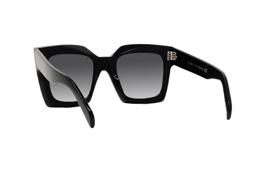 CELINE CL40130I (01B) 3 Dots SUNGLASSES black acetate and gray lenses