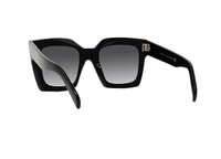 CELINE CL40130I (01B) 3 Dots SUNGLASSES black acetate and gray lenses