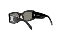 OCCHIALI DA SOLE CELINE CL40282U (01A) Maxi Triomphe in acetato nero e lenti grigie