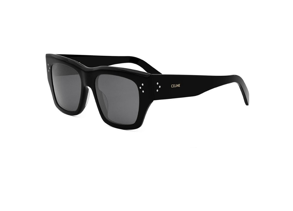 CELINE CL40297U (01A) 3 Dots HD Black Acetate SUNGLASSES