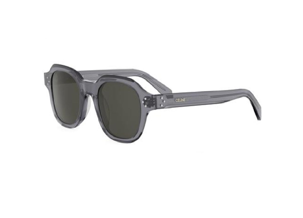 CELINE CL40326U (20A) 3 Dots HD SUNGLASSES grey acetate and grey lenses