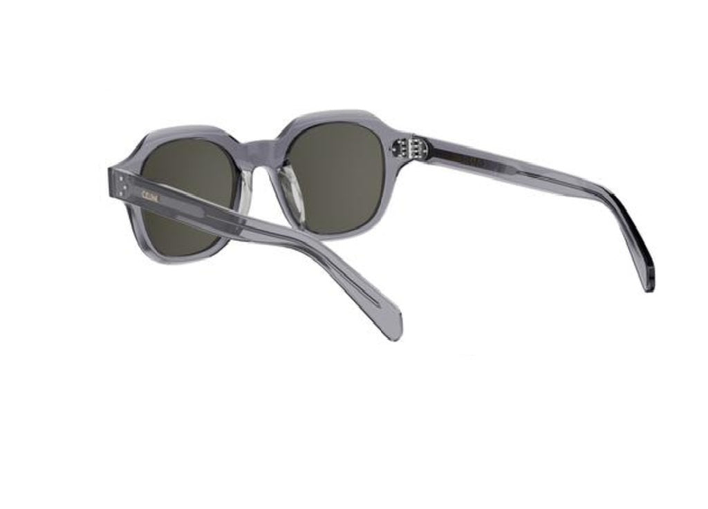 CELINE CL40326U (20A) 3 Dots HD SUNGLASSES grey acetate and grey lenses