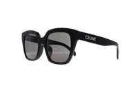 CELINE Monochroms CL40198F 01A SONNENBRILLE Glänzend Schwarz Rauchgrau