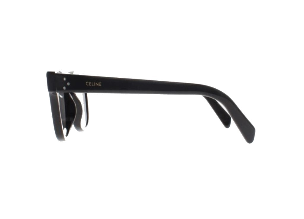 OCCHIALI DA SOLE CELINE CL40233I (01A) Bold 3 Nero Lucido Grigio Fumo