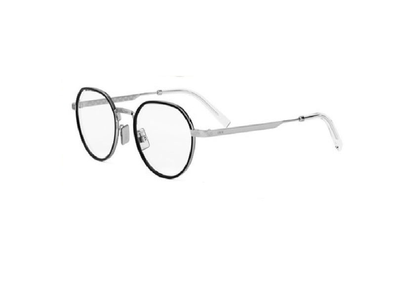 DIOR DiorBotanicaO R2U (F400) montatura da vista in metallo argento lucido