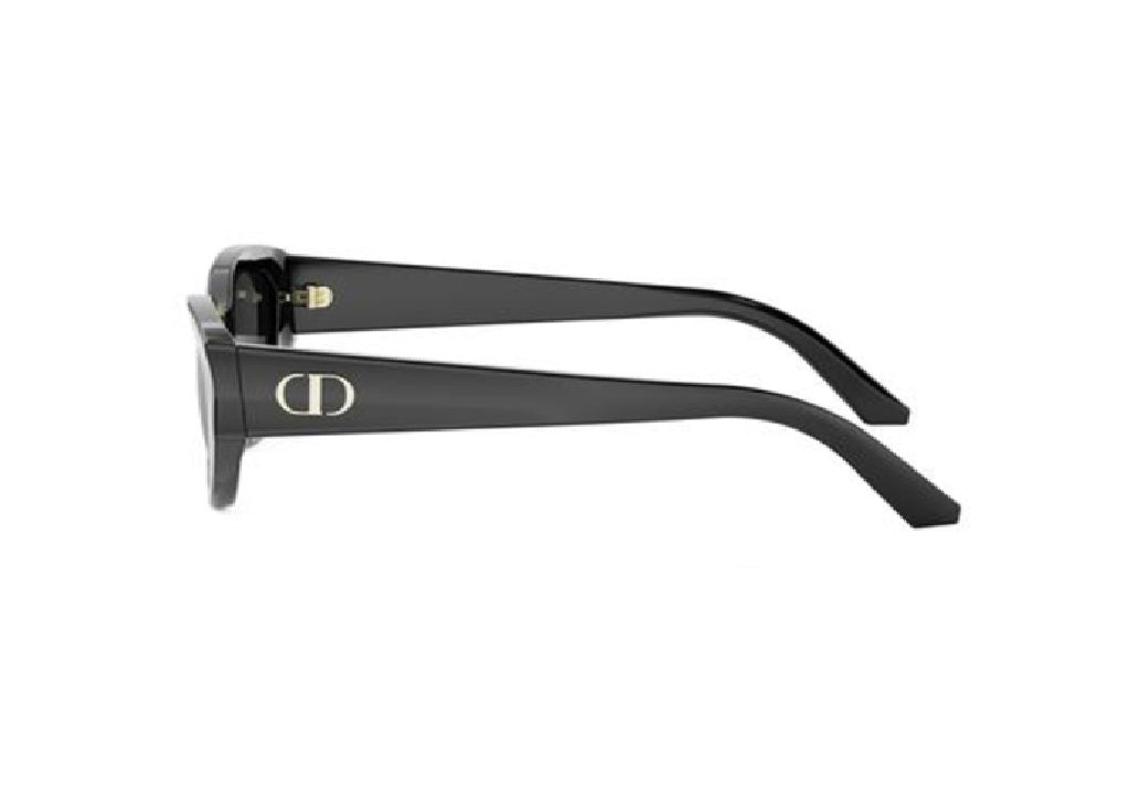 OCCHIALI DA SOLE DIOR DIORGLOW B1I (10A0) in acetato nero e lenti grigie