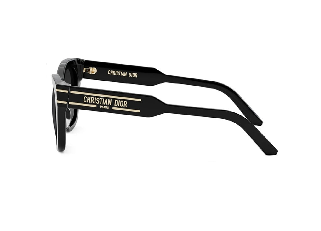 OCCHIALI DA SOLE DIOR DiorSignature B4I (10A0) in acetato nero e lenti grigie