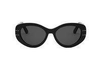 OCCHIALI DA SOLE DIOR DiorSignature B8U (14A0) in acetato nero e lenti sfumate marrone