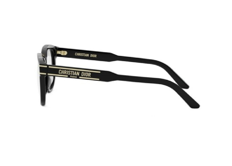 DIOR DiorSignatureO R3I (1000) montatura occhiali da vista in acetato nero con logo in evidenza