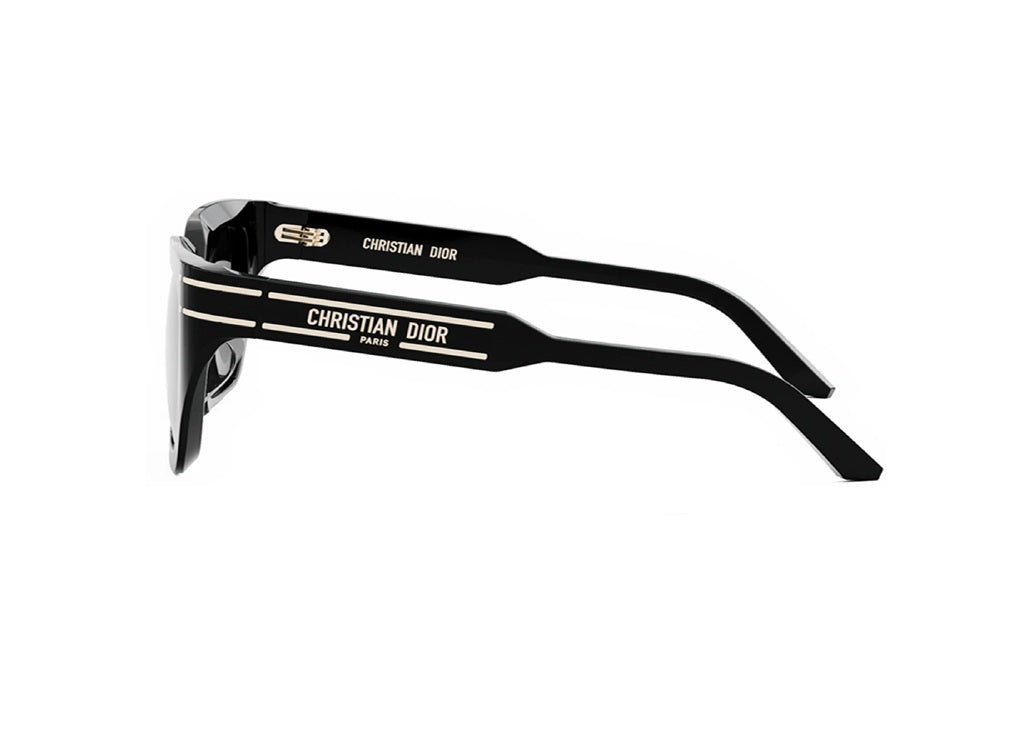 DIOR DiorSignature S10F (10A1) SUNGLASSES in black acetate and grey lenses
