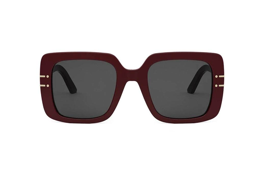 OCCHIALI DA SOLE DIOR DiorSignature S11I (35A0) in acetato rosso e lenti grigie