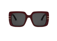 OCCHIALI DA SOLE DIOR DiorSignature S11I (35A0) in acetato rosso e lenti grigie