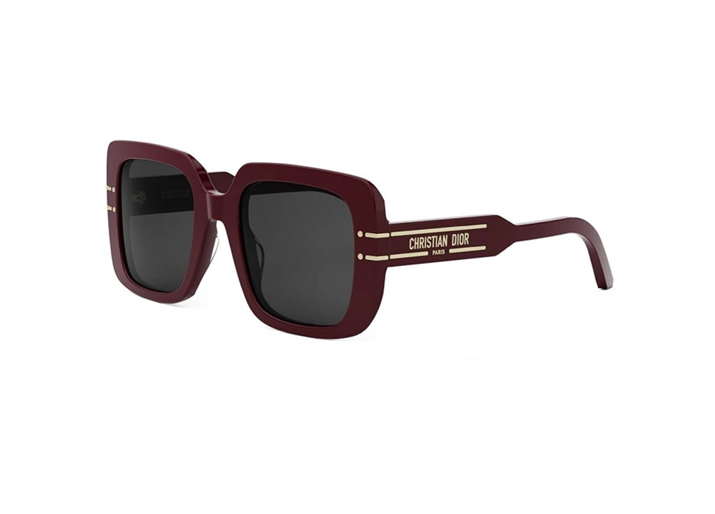 OCCHIALI DA SOLE DIOR DiorSignature S11I (35A0) in acetato rosso e lenti grigie