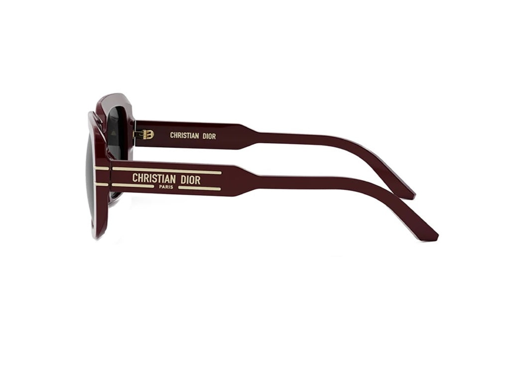 OCCHIALI DA SOLE DIOR DiorSignature S11I (35A0) in acetato rosso e lenti grigie