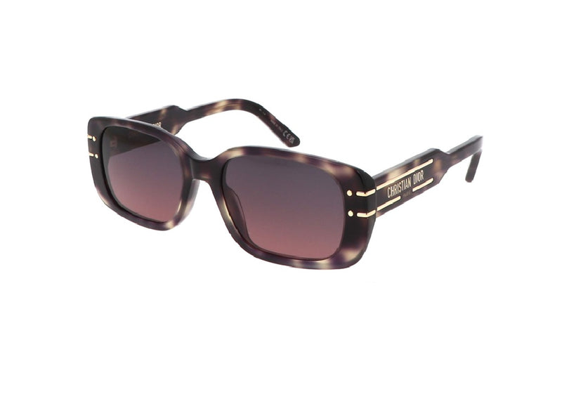 DIOR DiorSignature S12I (29AD) sunglasses in havana acetate with gray lenses