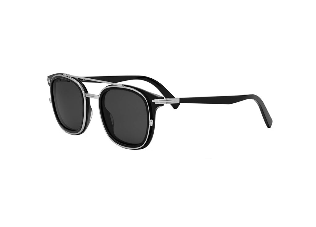 OCCHIALI DA SOLE DIOR DIORBLACKSUIT S14I (13A0) in acetato nero e lenti grigie