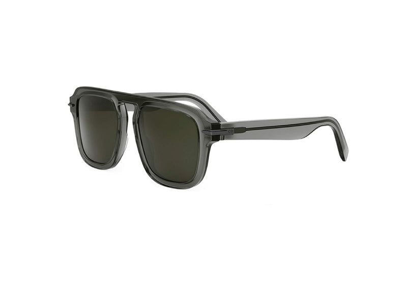 DIOR DIORBLACKSUIT S15I (45C0) SUNGLASSES in grey acetate with green lenses