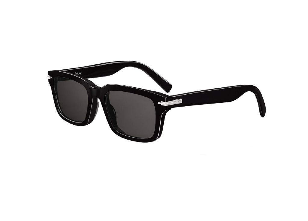 DIOR DIORBLACKSUIT S16I (10A0) SUNGLASSES in black acetate and grey lenses