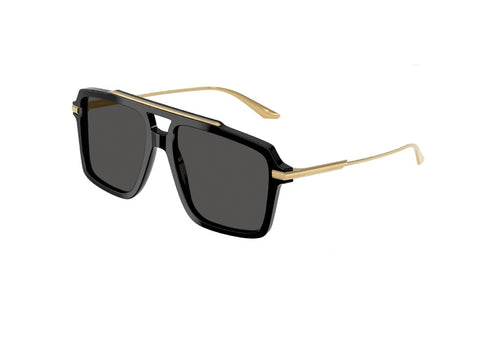 OCCHIALI DA SOLE DOLCE & GABBANA DG4477 (501/87) aviator in acetato nero e oro