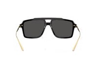 OCCHIALI DA SOLE DOLCE & GABBANA DG4477 (501/87) aviator in acetato nero e oro