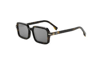 FENDI SILVER SUNGLASSES FE40174I (52C) in havana acetate and silver mirrored lenses