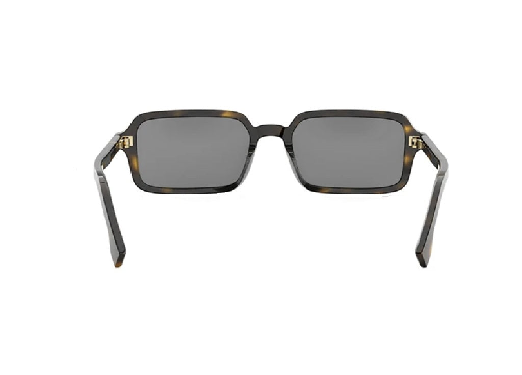 FENDI SILVER SUNGLASSES FE40174I (52C) in havana acetate and silver mirrored lenses