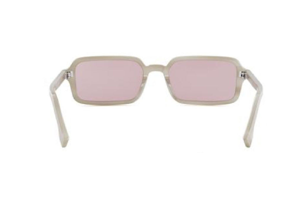 FENDI SILBERNE SONNENBRILLE FE40174I (60Z) aus glänzend braunem Acetat mit silberverspiegelten Gläsern