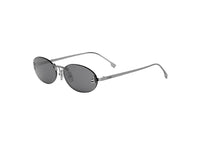 FENDI First Crystal FE4075US (12A) silberne ovale Sonnenbrille