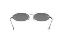FENDI First Crystal FE4075US (12A) silberne ovale Sonnenbrille