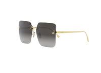 FENDI First Crystal FE4082US (30B) goldene Schmetterlings-Sonnenbrille mit grauen Gläsern