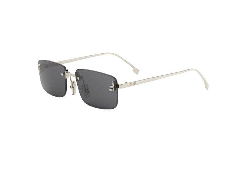FENDI First Crystal FE4172US (32A) SUNGLASSES in shiny yellow gold metal and grey lenses